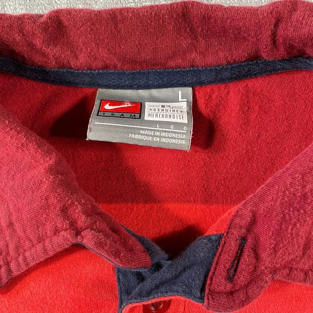 ST Louis‎ Cardinals Nike Polo Shirt Mens Large Red Baseball MLB Vintage